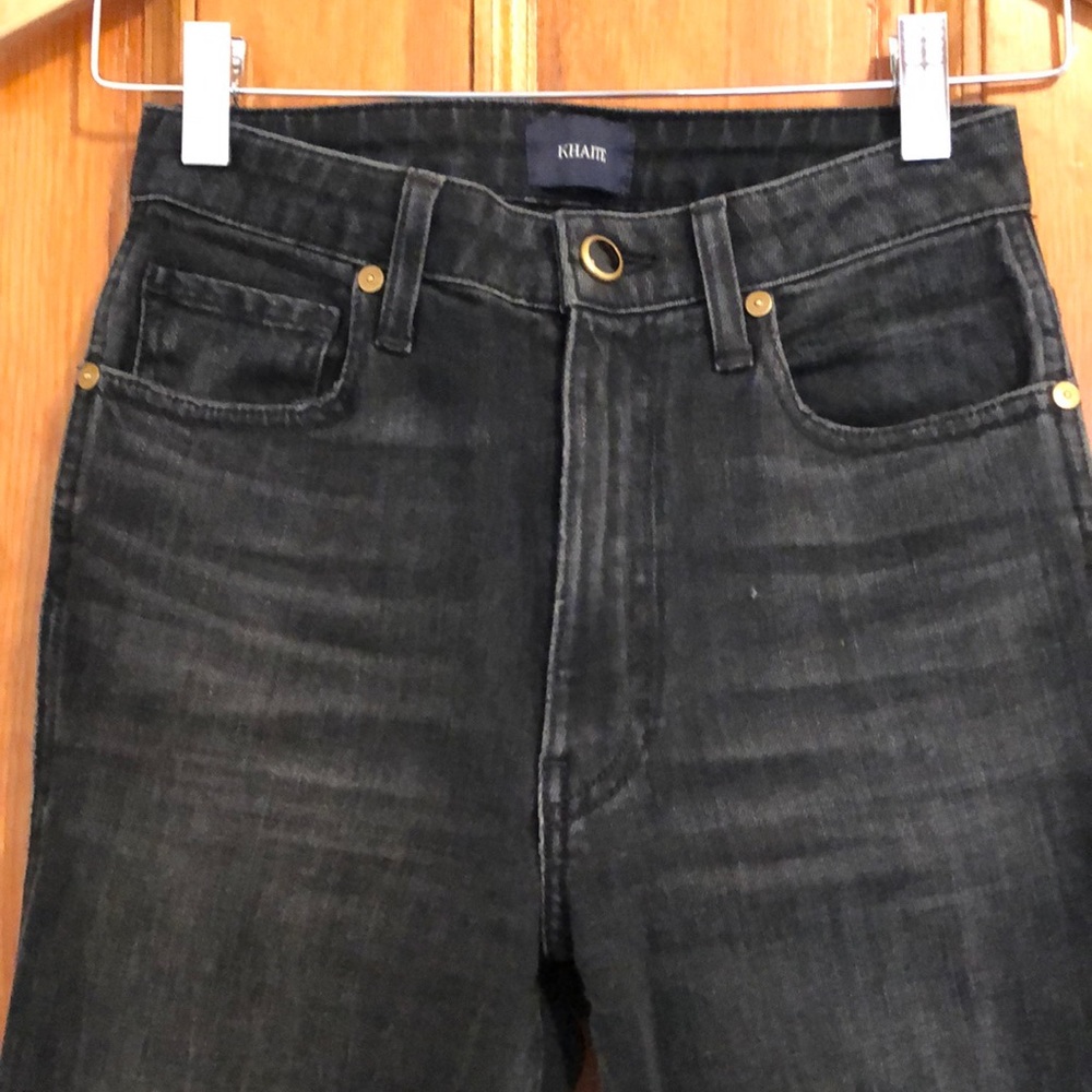 Khaite Vanessa High Rise Straight Jeans